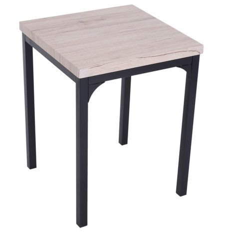 Compacte Eettafel set met 2 Stoelen - Eetkamertafel met eetkamerstoelen - Balkonset - Zitgroep - 2 Personen - Hout - Zwart