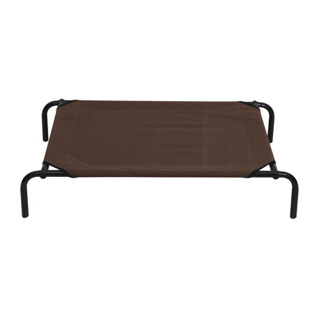 Honden Ligbed - Grote Hondenbed Stretcher - Hondenstretcher - inclusief 2 overtrekhoezen - XL - 110x68cm - Grijs en Koffie