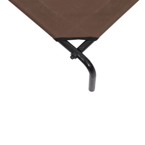 Honden Ligbed - Grote Hondenbed Stretcher - Hondenstretcher - inclusief 2 overtrekhoezen - XL - 110x68cm - Grijs en Koffie