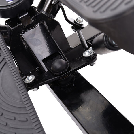 Ministepper met monitor  - 2 in 1 swing stepper - 2 weerstandsbanden - computer - verstelbare weerstand - Inclusief zijwaartse beweging en vloermat