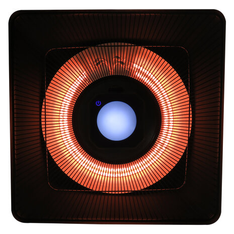 Terrasverwarmer - Hangend - Hangende terrasverwarming - Buitenverwarming - Met verlichting - Met afstandsbediening - 2000 Watt