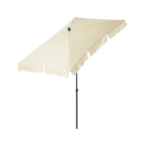 Zonnescherm - Parasol - Balkon Parasol - Rechthoek - Knikbaar - 200 x 125 cm - Creme