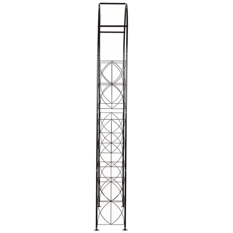 Rozenboog - Tuinboog - Voor klimplanten - Metaal -  230 x 114 x 30 cm - Zwart
