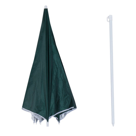 Parasol - Zonnescherm - Strand Parasol - Balkon - Met  afneembare zijwand - 220 cm - Groen