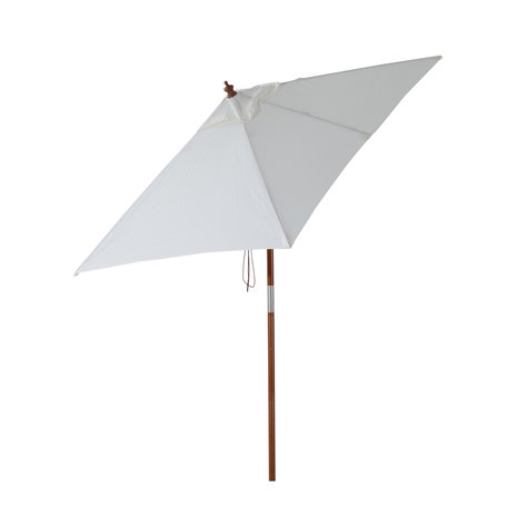 Luxe zonnescherm - Parasol - Balkon Parasol - Rechthoek - Knikbaar - 200 x 150 cm - Creme