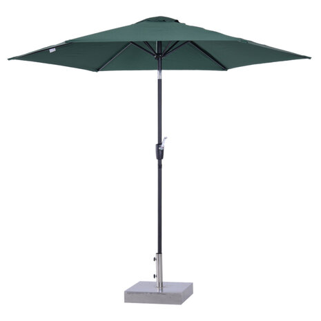 Zonnescherm - Parasol - Balkon Parasol - Met handslinger - Knikbaar - 270 cm - Groen