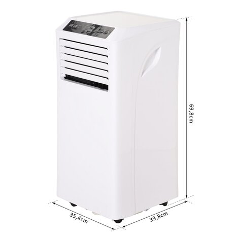 Mobiele Airco - Airconditioning - 9000 BTU - Airco op wielen met Afstandsbediening