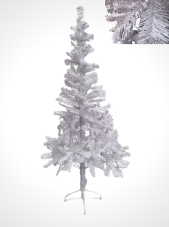Kunstkerstboom - Kerstboom Kunststof - Kunst kerstboom - Kerstboom - 150 cm - Wit - Met standaard