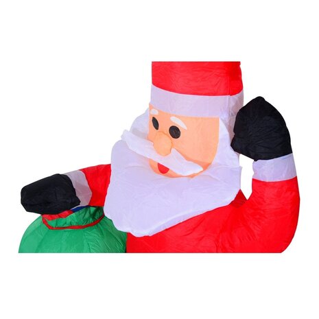 Opblaasbare Kerstman - Kerstman - Met zak - Kerstversiering - Kerst - Kerstverlichting buiten - Kerstverlichting - 120 cm