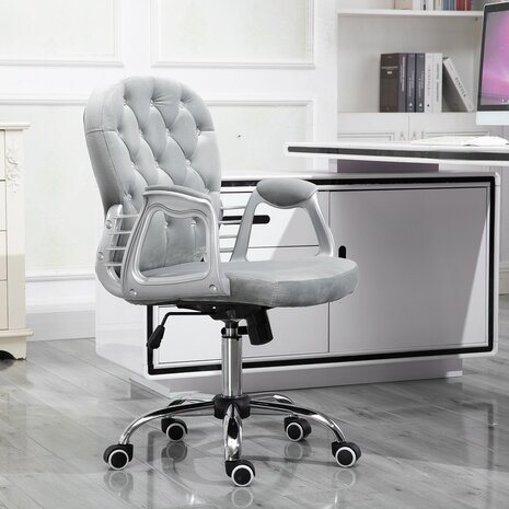 Bureaustoel - Ergonomische bureaustoel - Klassiek design - Grijs