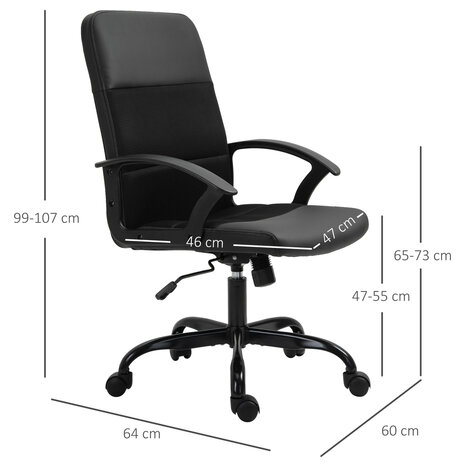 Bureaustoel - bureaustoel - Zwart