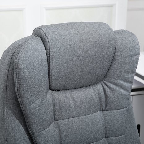 Bureaustoel - Bureaustoel ergonomisch - Directiestoel -  Massage stoel - Bureaustoelen voor volwassenen - Grijs
