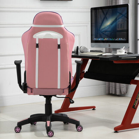 Bureaustoel - Ergonomische bureaustoel - Game stoel - Gaming stoel - Roze/Paars