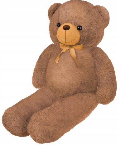 Teddybeer - Knuffelbeer - Knuffel - Zacht pluche - Donkerbruin - 160 cm 