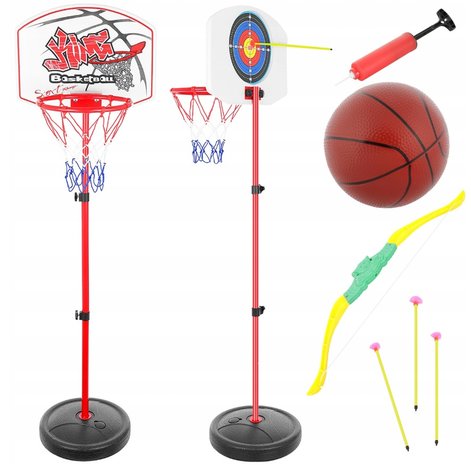 opstelling Mis Minst Basketbalpaal - Basketbalring - Basketbal - Basketball - Set voor kinderen  - 146 cm - NiceGoodz