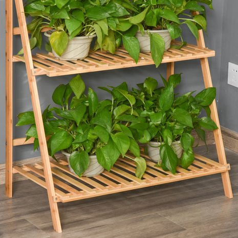 Plantenstandaard - Plantentafel - Plantenrek buiten - Hout