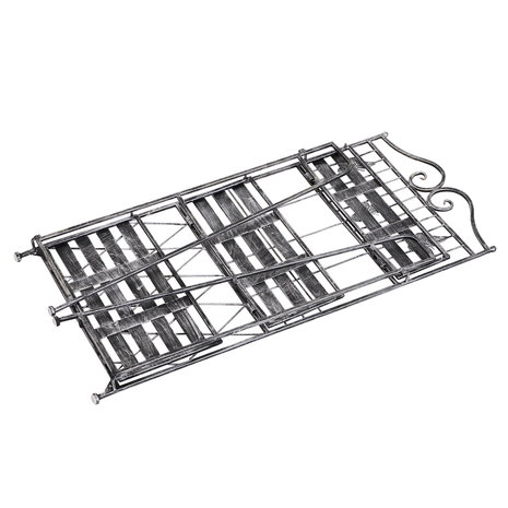 Plantenstandaard - Plantenrek - Bloempot - Bloempotten voor binnen en buiten - Metaal -  Zilvergrijs -  44 x 25 x 96 cm