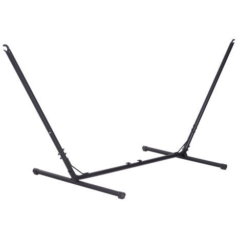 Hangmat standaard - Hangmatstandaard - Zwart - Max. 120 Kg - L308380 x B108 x H120 cm