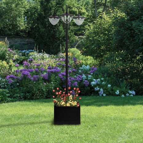 Tuinlantaarn - Tuinlantaarn Zonne Energie - Tuinlamp - Lantaarn - Bloempotten voor buiten