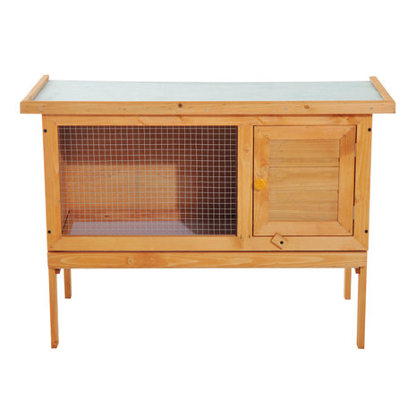 Konijnenhok - Konijnenren - Konijnenhok voor buiten - Hout - 90 x 45 x 65cm