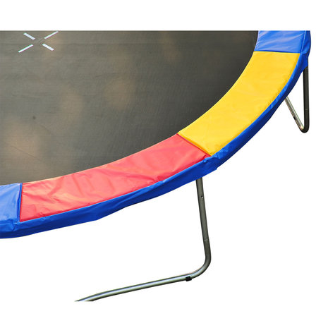 Trampoline rand afdekking - Trampoline beschermrand - 366 cm - Blauw - Rood - Geel