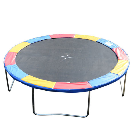 Trampoline rand afdekking - Trampoline beschermrand - 366 cm - Blauw - Rood - Geel