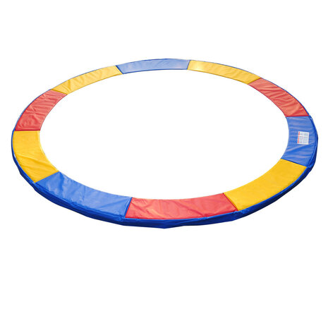 Trampoline rand afdekking - Trampoline beschermrand - 244 cm - Blauw - Rood - Geel