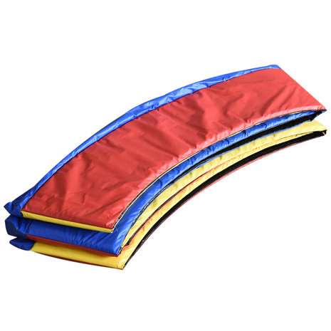 Trampoline rand afdekking - Trampoline beschermrand - 305 cm - Blauw - Rood - Geel