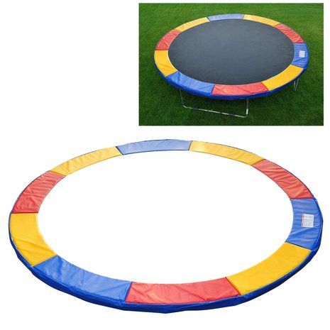 Trampoline rand afdekking - Trampoline beschermrand - 305 cm - Blauw - Rood - Geel