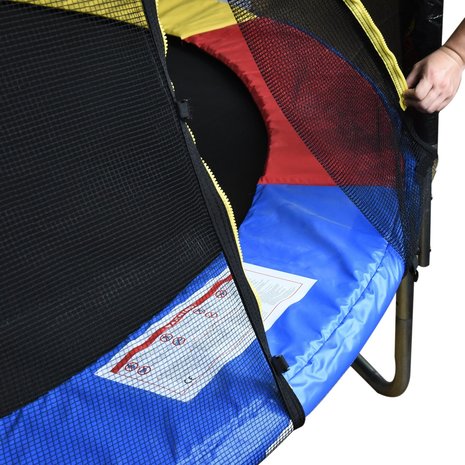 Trampoline rand afdekking - Trampoline beschermrand - 305 cm - Blauw - Rood - Geel