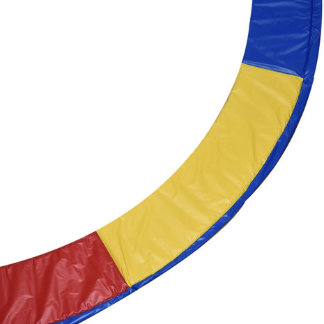 Trampoline rand afdekking - Trampoline beschermrand - 305 cm - Blauw - Rood - Geel