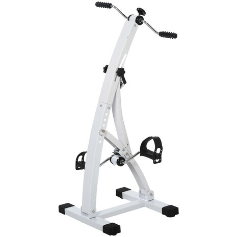 Hometrainer senioren - Fietstrainer - Fitness - Wit -  41 x 50 x 96 cm