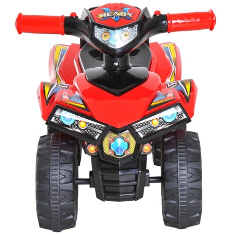 Kindermotor -  Kinderscooter -  Loopwagen - Speelgoed - Quad - Rood - L38 x L60 x H42 cm