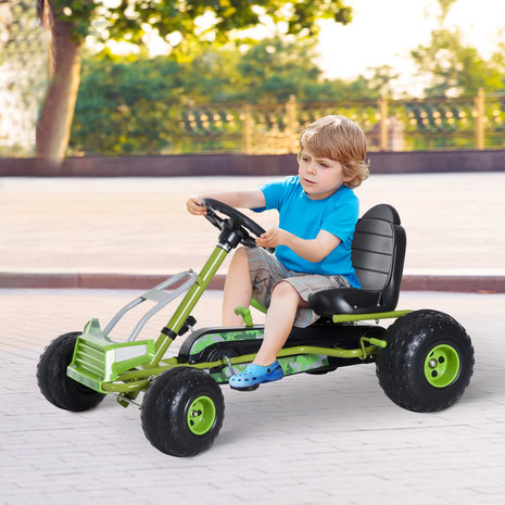 Skelter - Trapauto - Buitenspeelgoed - 3-6 jaar - Groen  -  95 x 66,5 x 57 cm