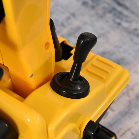 Loopwagen - Kindergraafmachine - Geel/zwart - Speelgoed jongens