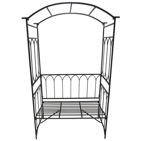 Rozenboog bank - Tuinbank met rozenboog - Rozenboog - Tuinboog met zitje -Tuinbank - Filosofenbank - 115 x 50 x 203 cm