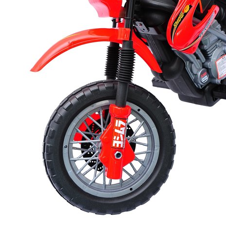 Elektrische Kindermotor -  Elektrische Kinderscooter - Speelgoed - Rood, zwart - 102 x 53 x 66 cm