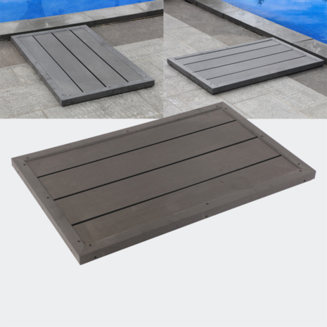 Tuindouche - Solar buitendouche - Tuindouche solar - Solardouche  - Inclusief houtcomposiet vlonder 100 x 60 cm