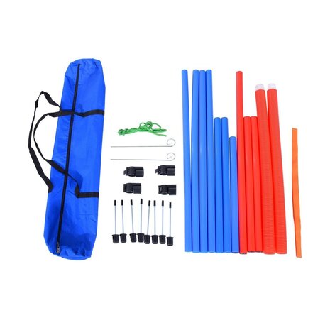 Honden agility set - Agility voor de hond - Agility - Honden parcours - Honden training - Rood/Blauw