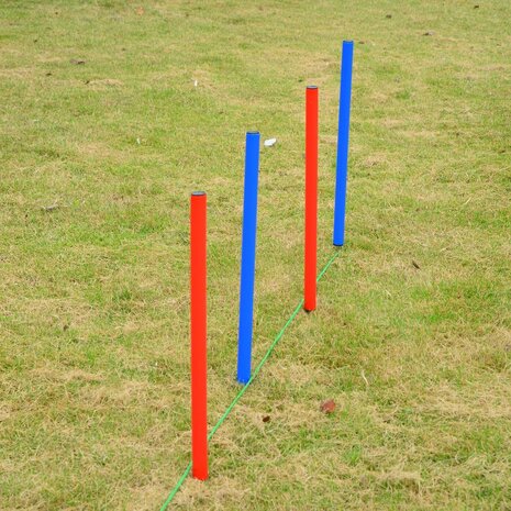 Honden agility set - Agility voor de hond - Agility - Honden parcours - Honden training - Rood/Blauw