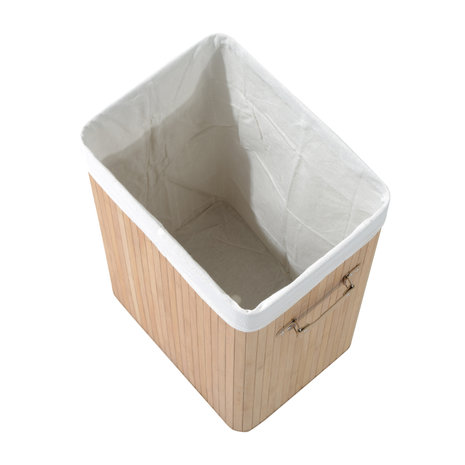 Bamboe wasmand 72 L - Luxe wasmand - Wassorteerder  - Natuur -  L40 x B30 x H60 cm