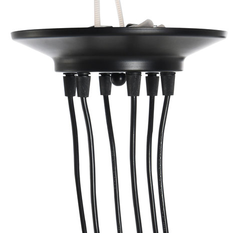 Plafondlamp industrieel - Lampen - Kroonluchter - 6 lampen