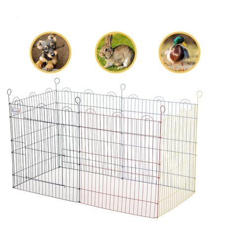 Hondenren - Puppyren - Hondenkennel  - Honden - Veelkleurig -  &Oslash;120 x H60cm