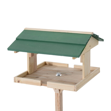 Voederhuisje voor vogels staand - Vogelhuisje  - Vogelvoederhuisje -  Met standaard - 49,5 x 49,5 x 121 cm