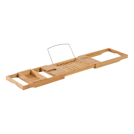 Badplank verstelbaar - Badrek - Badbrug - Bamboe - 75 - 109 cm