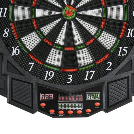 Elektronisch dartbord met LED display - Dartpijlen - Dartbord - Darts - Zwart/Wit Blauw/Rood - B49 x H54,6 x D5,5 cm