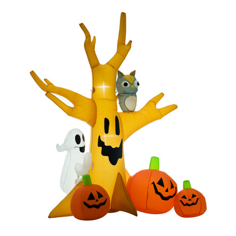 Halloween - Halloween decoratie - Halloween versiering - Halloween verlichting - Pompoen decoratie - Boom - Opblaasbaar