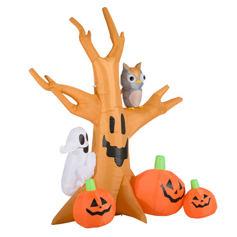 Halloween - Halloween decoratie - Halloween versiering - Halloween verlichting - Pompoen decoratie - Boom - Opblaasbaar