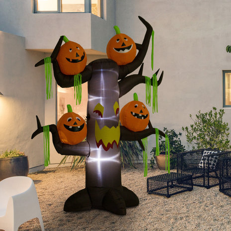Halloween - Halloween decoratie - Halloween versiering - Halloween verlichting - Pompoen decoratie - Halloween boom - Opblaasbaar