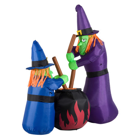 Halloween - Halloween decoratie - Halloween versiering - Halloween verlichting  - Heksen ketel - Heksen - Opblaasbaar
